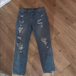 Bsf high rise twig grazer mom jeans